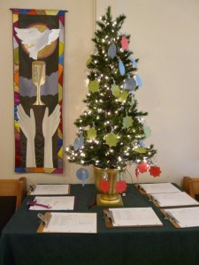 The Giving Tree with names and Wish List Items