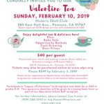 2019 Valentine Tea invitation