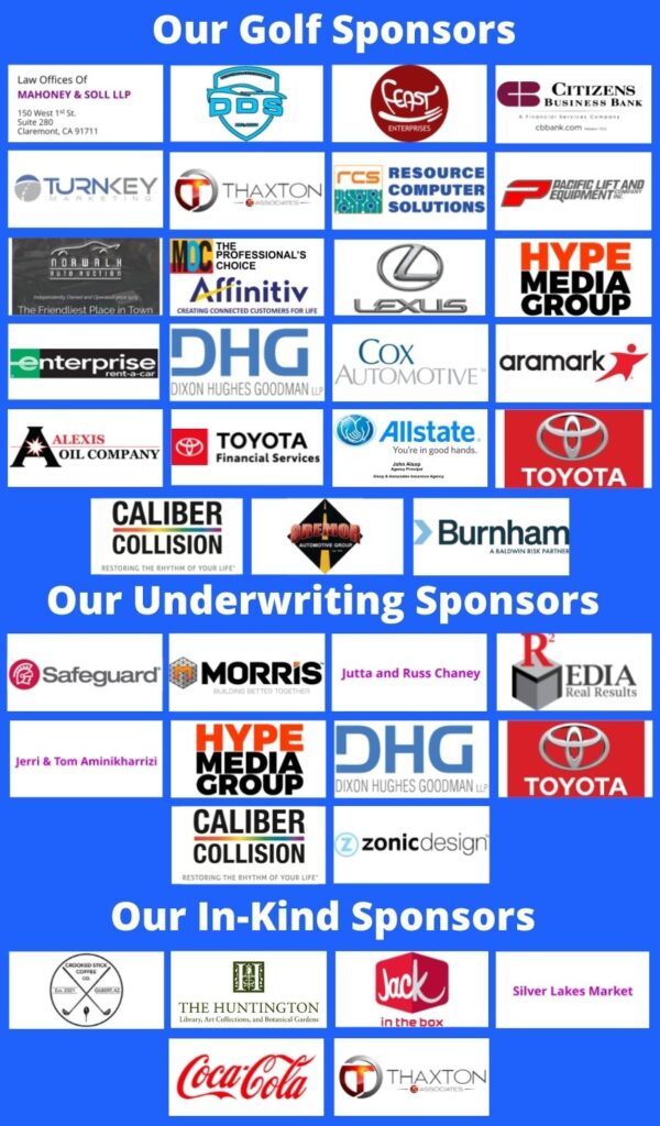 2021 Golf Tournament Sponsors