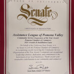 CA Senate Certificate